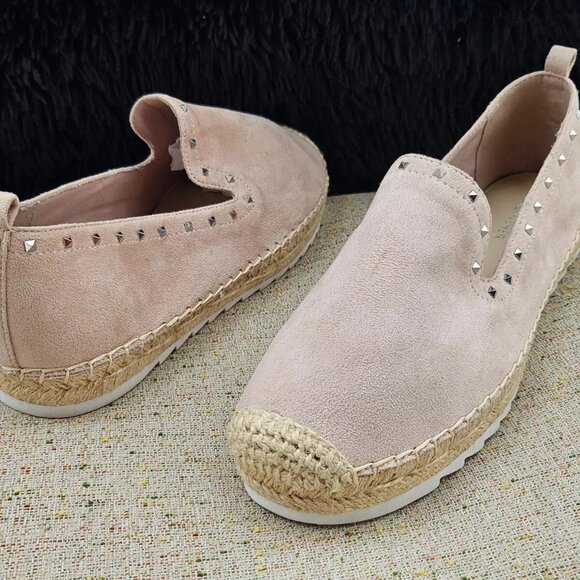 Marc Fisher Women shoes Loafer Slip On Light pink Suede fabric Size US 9.5 - Picture 4 of 11